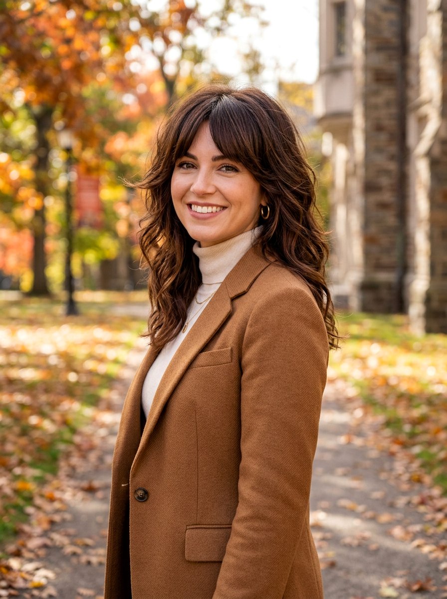 Brunette Layered Shag With Curtain Fringe - 20 layered shag with curtain fringe - 20 layered shag with curtain fringe