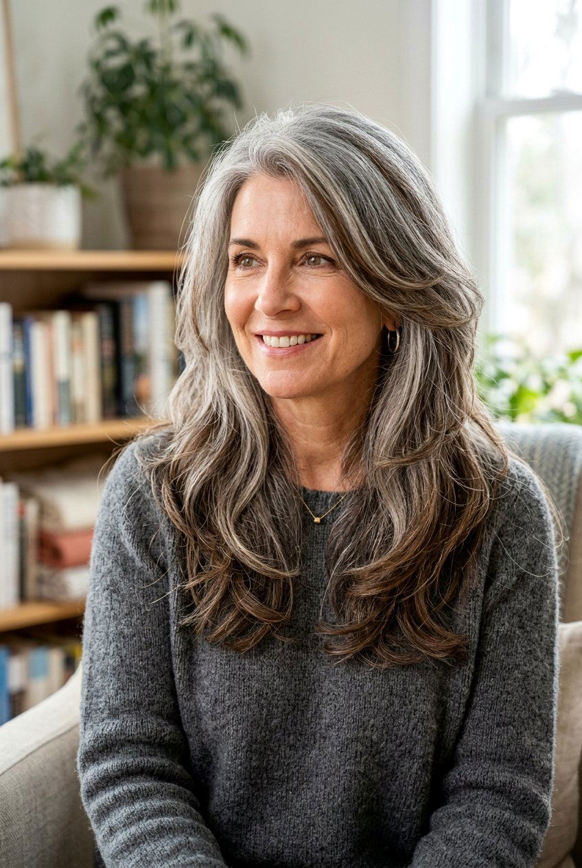 Brunette Lowlights For Thick Gray Hair - 20 brunette lowlights for gray hair - 20 brunette lowlights for gray hair