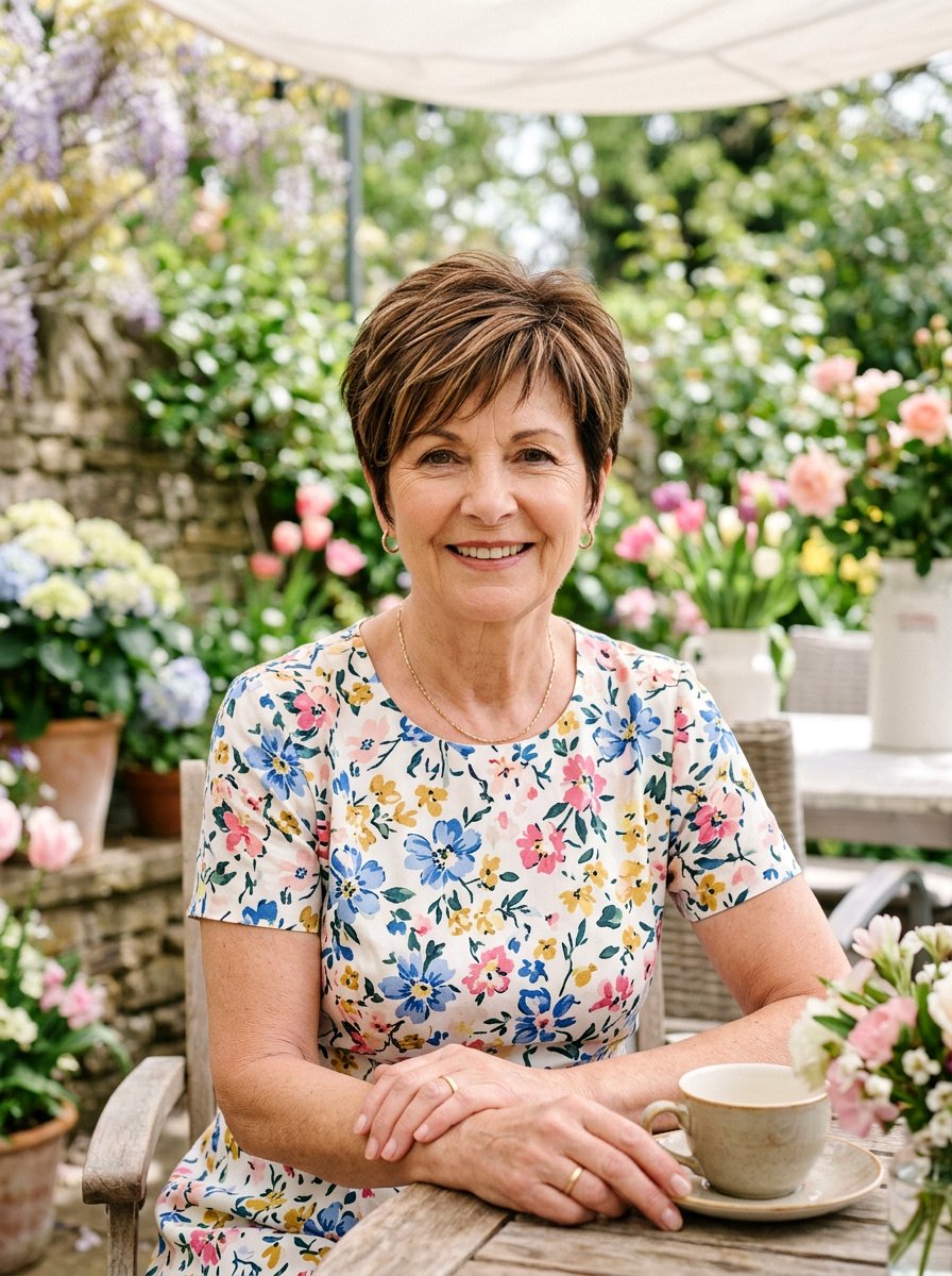 Brunette Pixie With Highlights - 20 wedding guest pixie hairstyle for older women - 20 wedding guest pixie hairstyle for older women