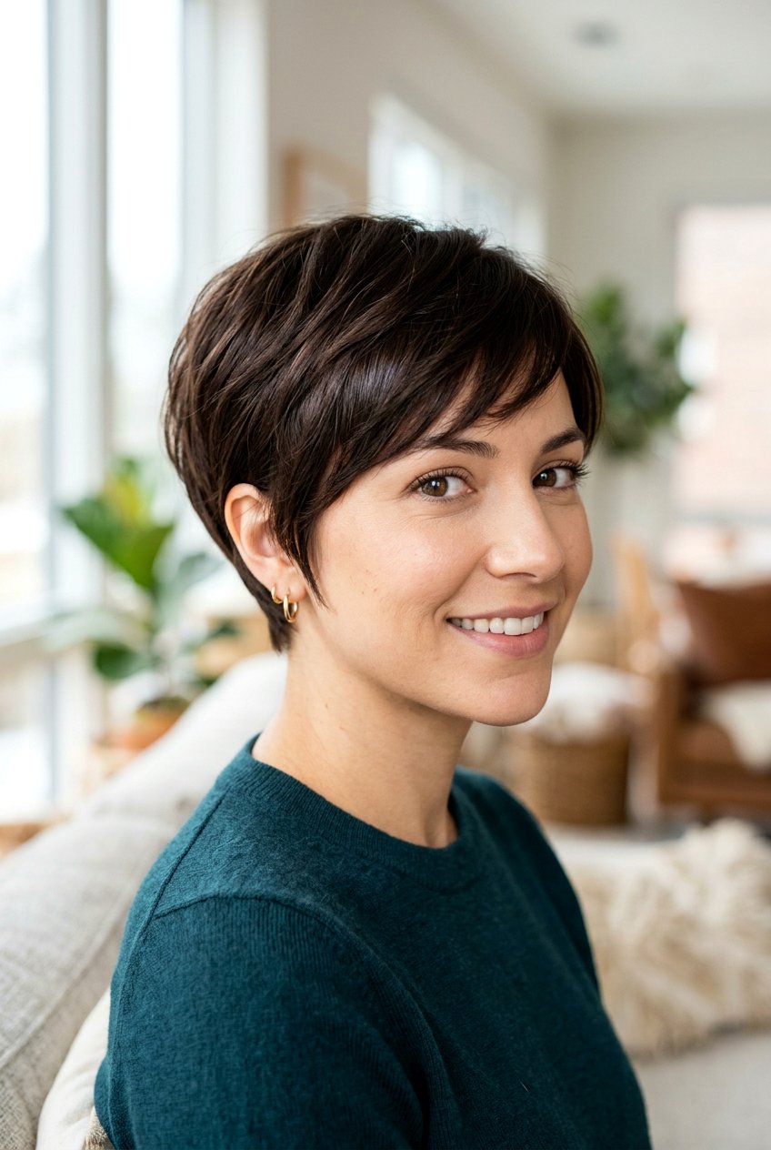 Brunette Soft Pixie Haircut - 20 soft pixie haircut - 20 soft pixie haircut