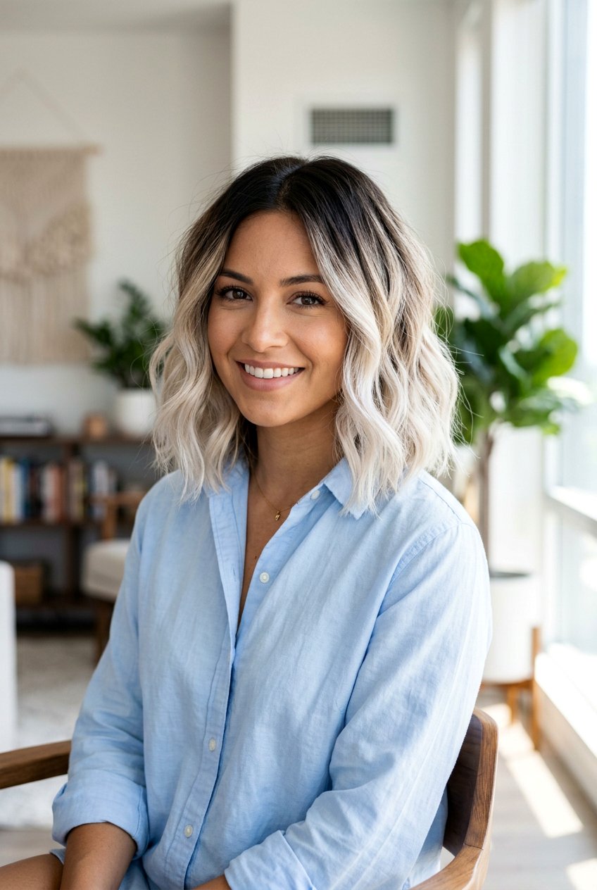 Brunette To Blonde Ombre Bob - 20 bob hair color ideas for brunettes - 20 bob hair color ideas for brunettes