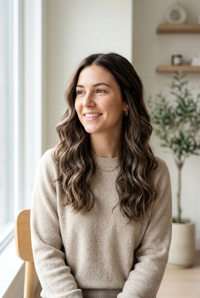 Brunette With Mushroom Brown Highlights - 20 natural brunette highlights - 20 natural brunette highlights