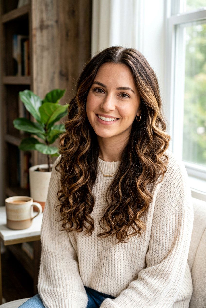 Brunette With Toffee Highlights - 20 natural brunette highlights - 20 natural brunette highlights