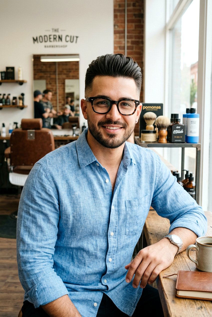 Brush Up Fade - 20 men haircut with glasses mature style - 20 men haircut with glasses mature style