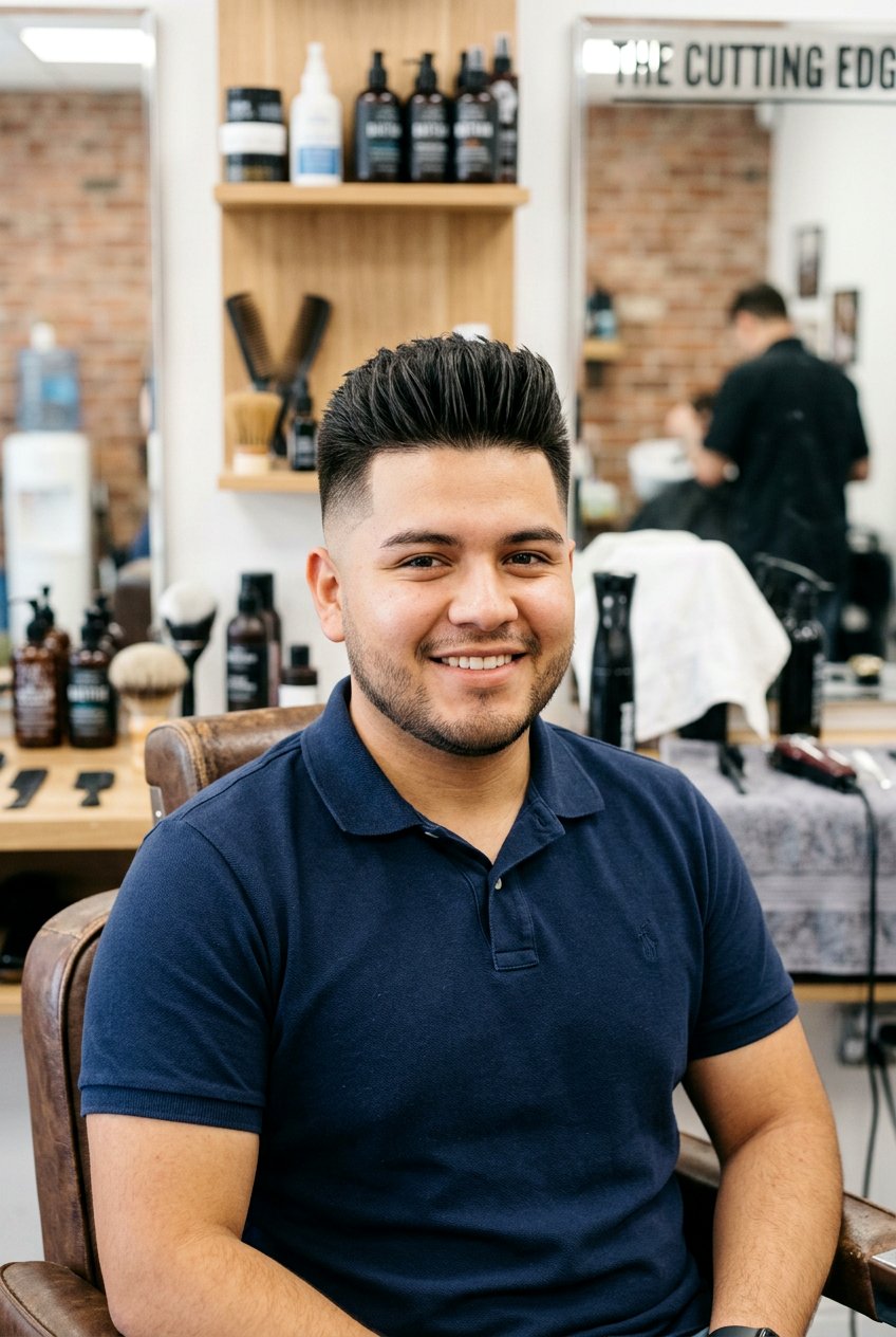 Brush Up Men Haircut Round Face - 20 men haircut ideas for round face - 20 men haircut ideas for round face