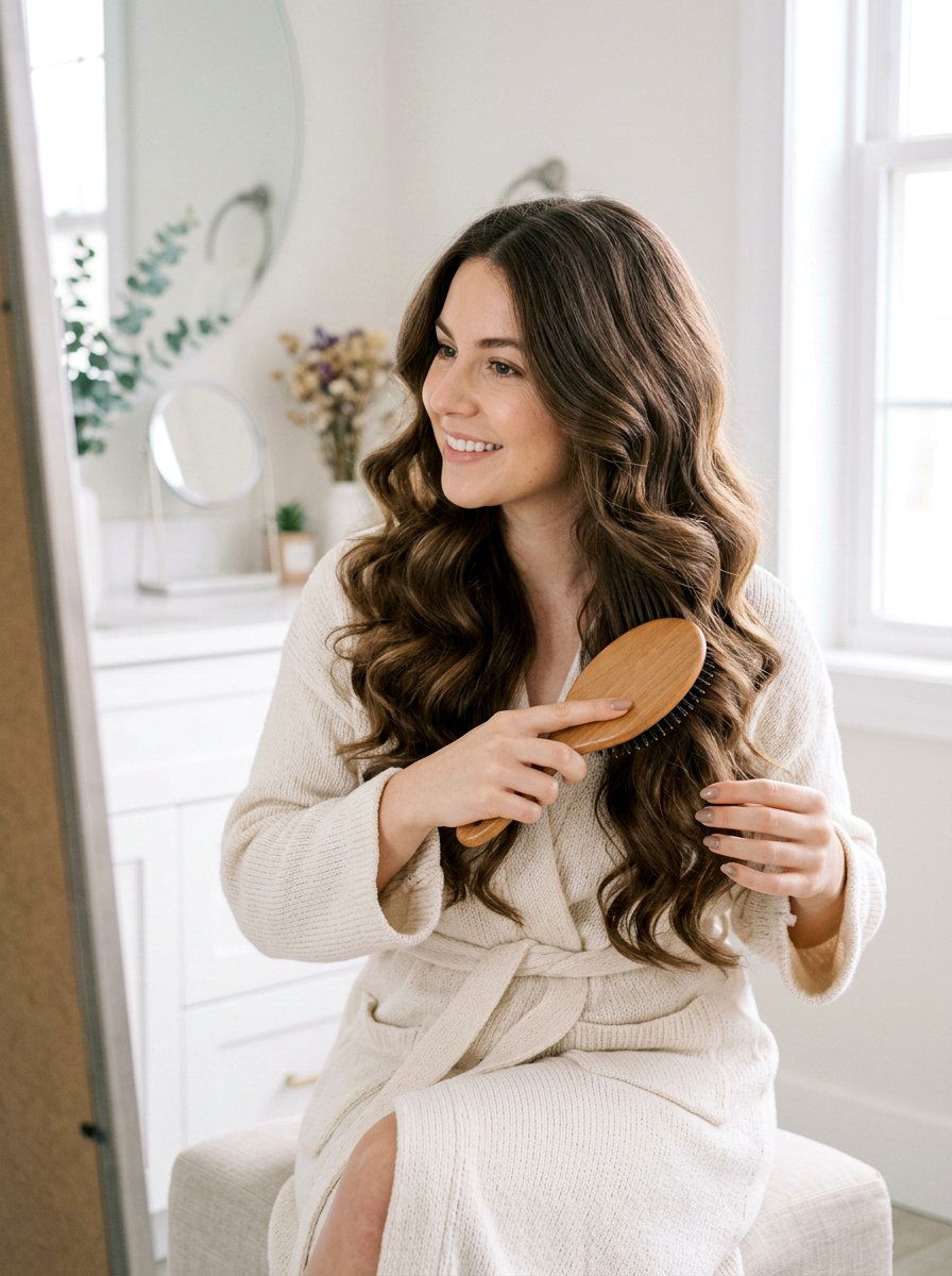 20 Easy Robe Belt Curls for Long Hair: Perfect Heatless Waves