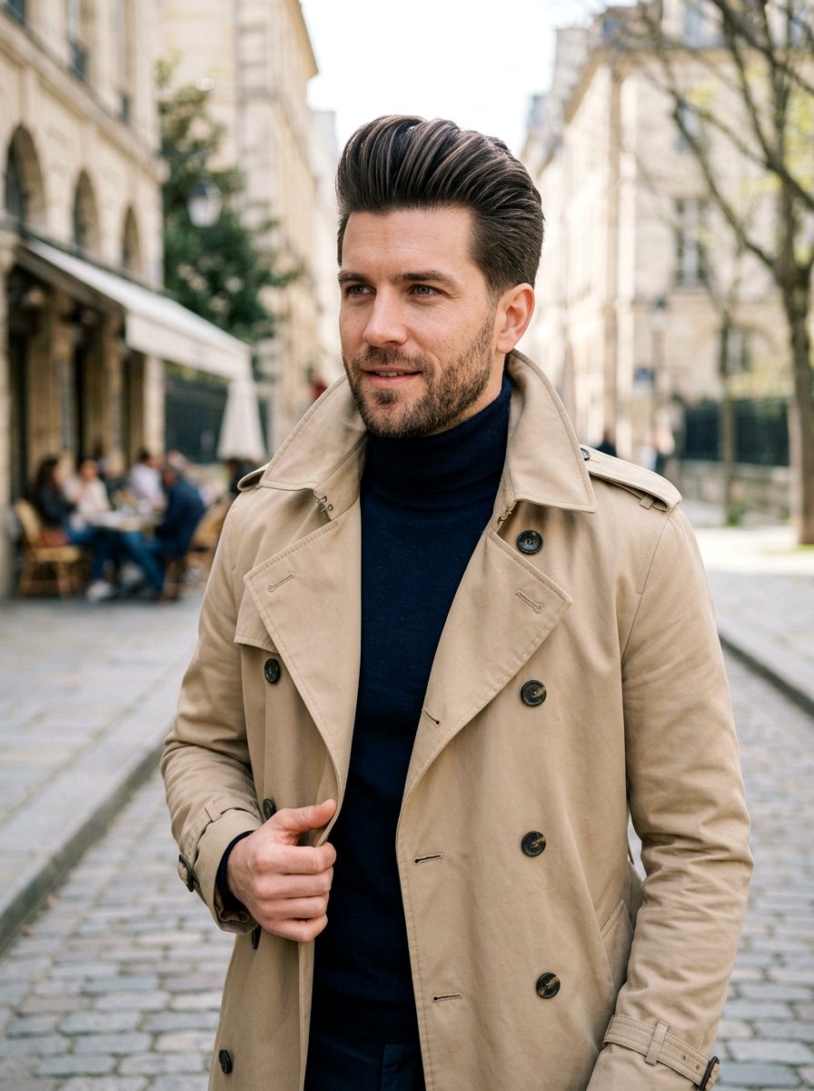 Brushed Back Quiff - 20 quiff haircut for thick hair men - 20 quiff haircut for thick hair men