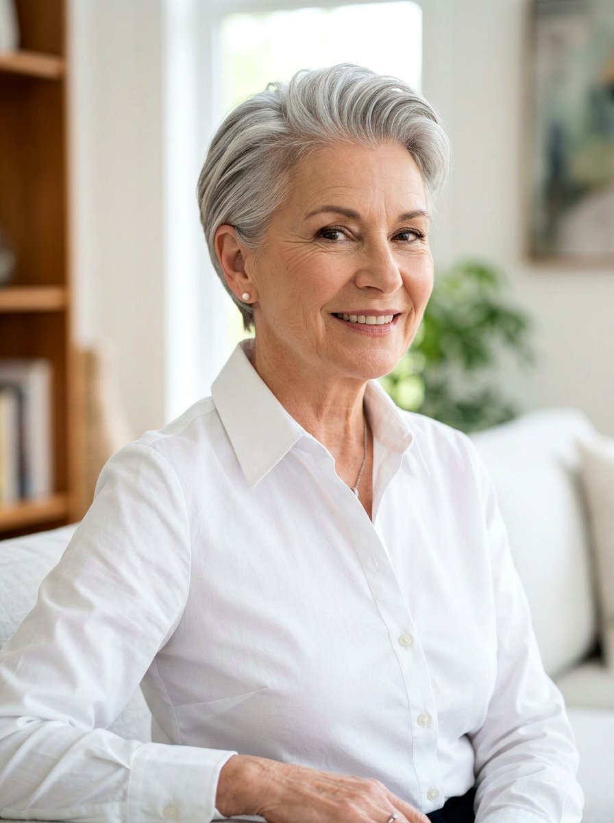 Brushed Back Short Haircut For Thin Hair - 20 older women haircut ideas for thin hair - 20 older women haircut ideas for thin hair