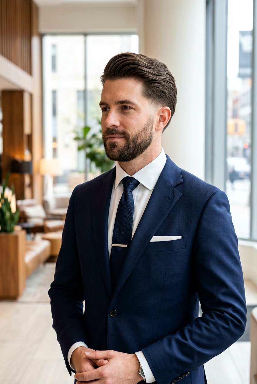 20 Structured Men’s Haircut Styles for Round Face Shapes