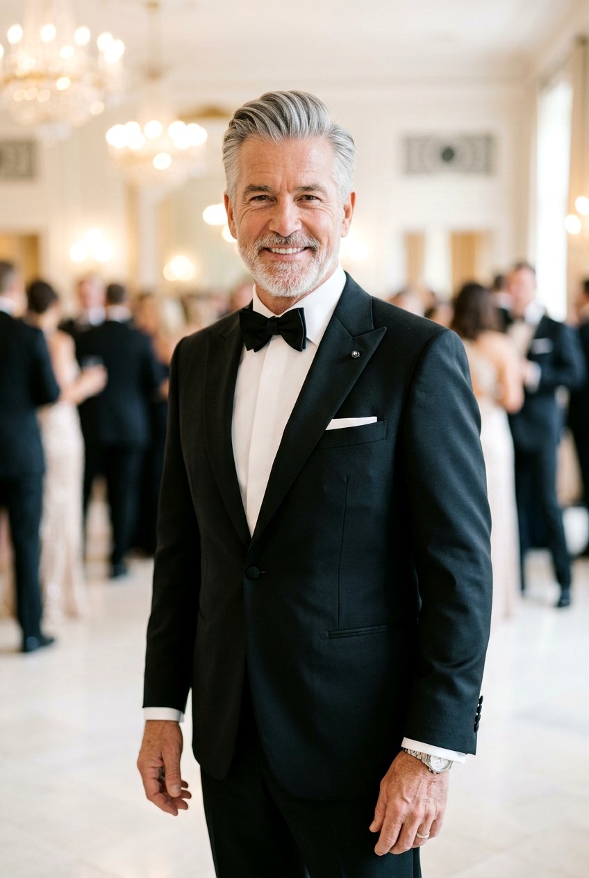 Brushed Back Taper - 20 comb over for older men - 20 comb over for older men