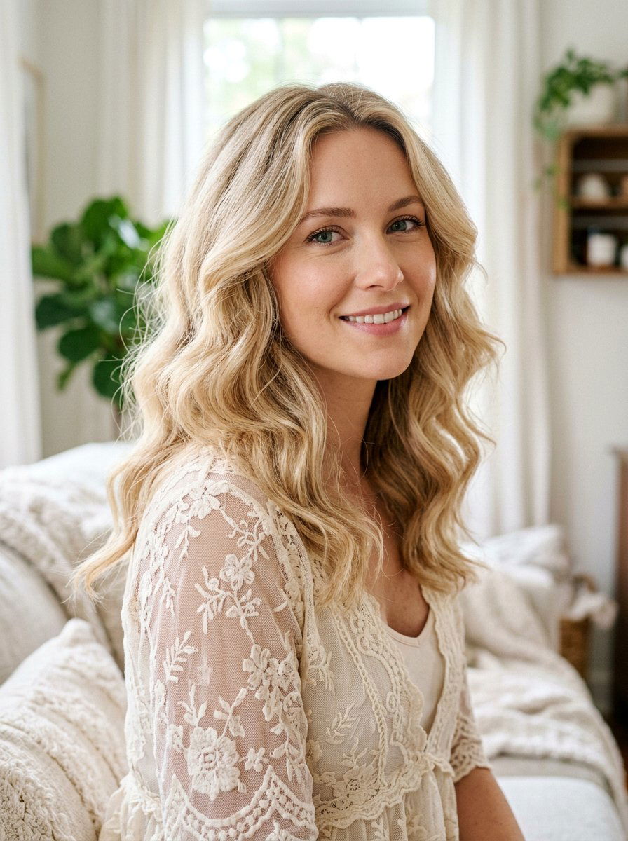 Brushed Out Waves - 20 photo shoot waves hairstyle - 20 photo shoot waves hairstyle