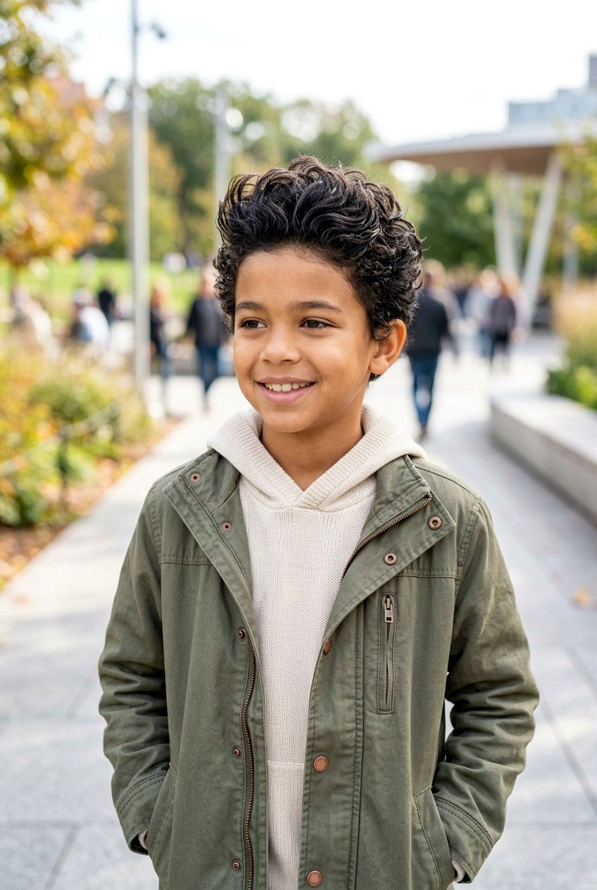 Brushed Up Curls - 20 boys picture day hairstyle with curls - 20 boys picture day hairstyle with curls