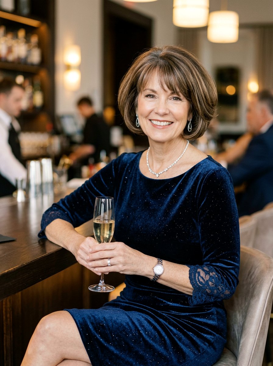 Bubble Bob With Internal Texture - 20 soft layered bob for women over 50 - 20 soft layered bob for women over 50