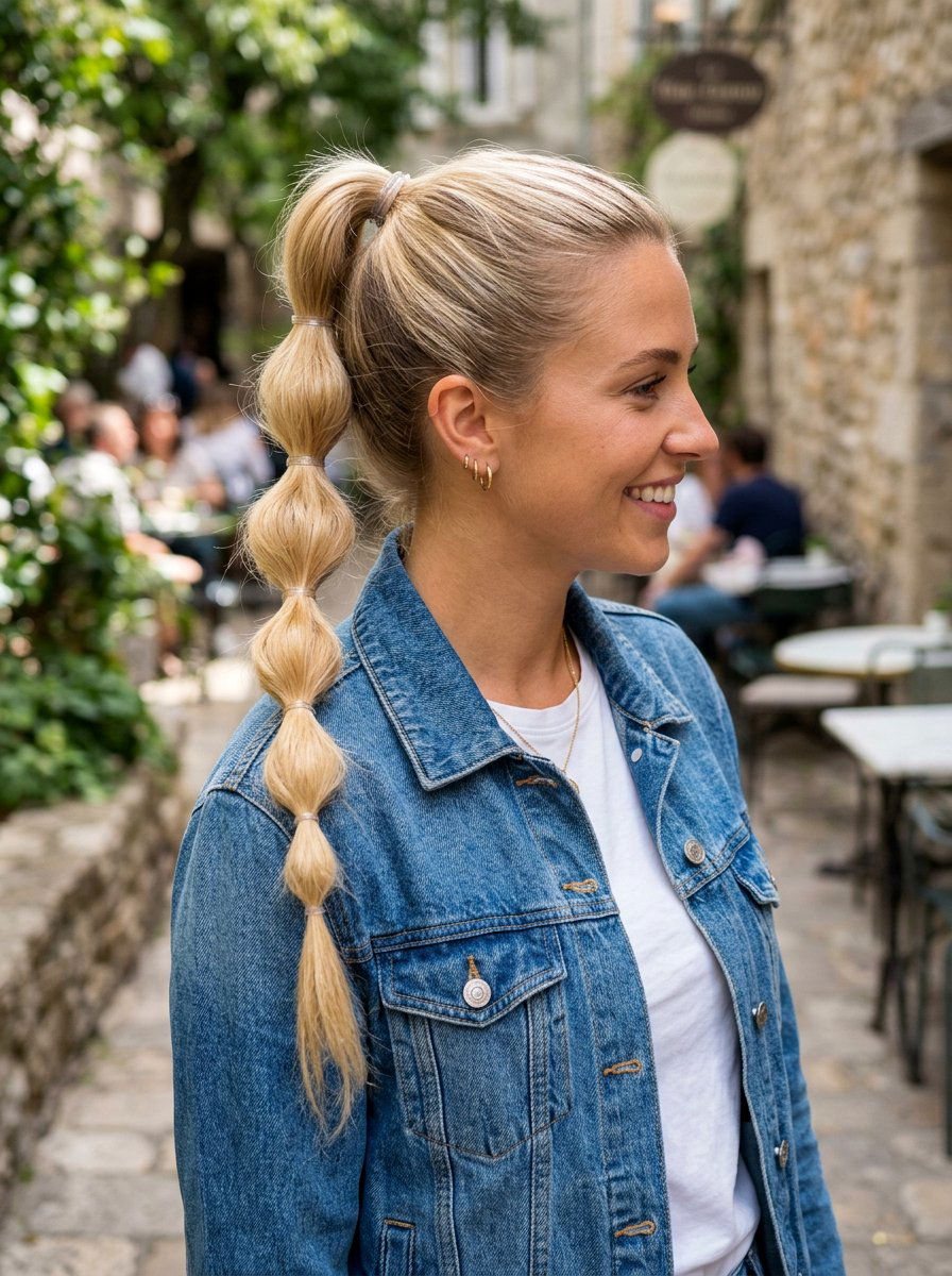 Bubble Braid - 20 vacation hairstyle for humid weather - 20 vacation hairstyle for humid weather
