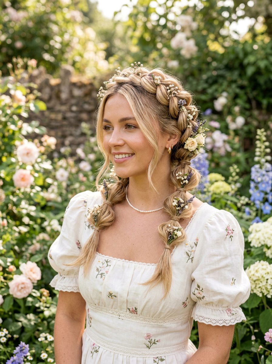 Bubble Braid Crown - 20 y2k bubble braid hairstyle - 20 y2k bubble braid hairstyle