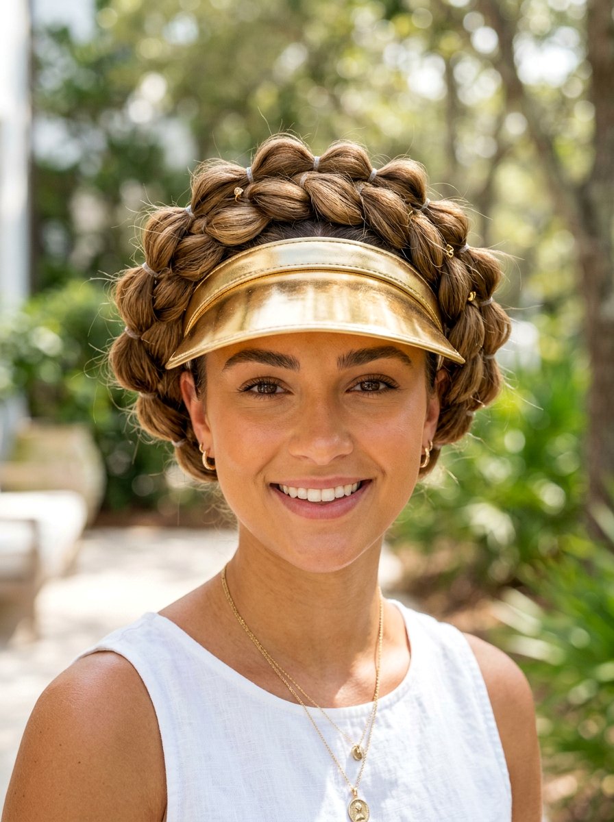 Bubble Braid Crown - 20 softball bubble braid hairstyle - 20 softball bubble braid hairstyle