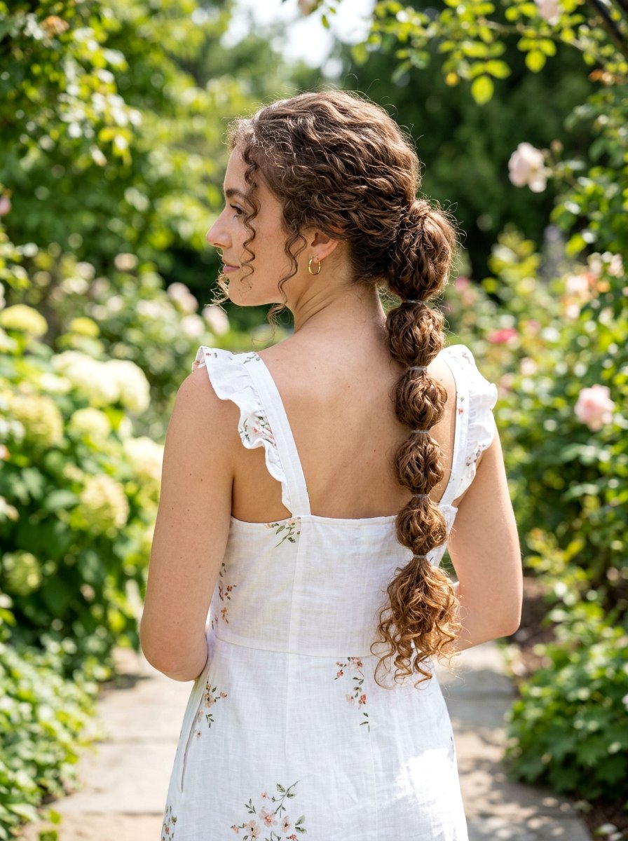 Bubble Braid For Long Curly Hair - 20 easy work hairstyle for long curly hair - 20 easy work hairstyle for long curly hair