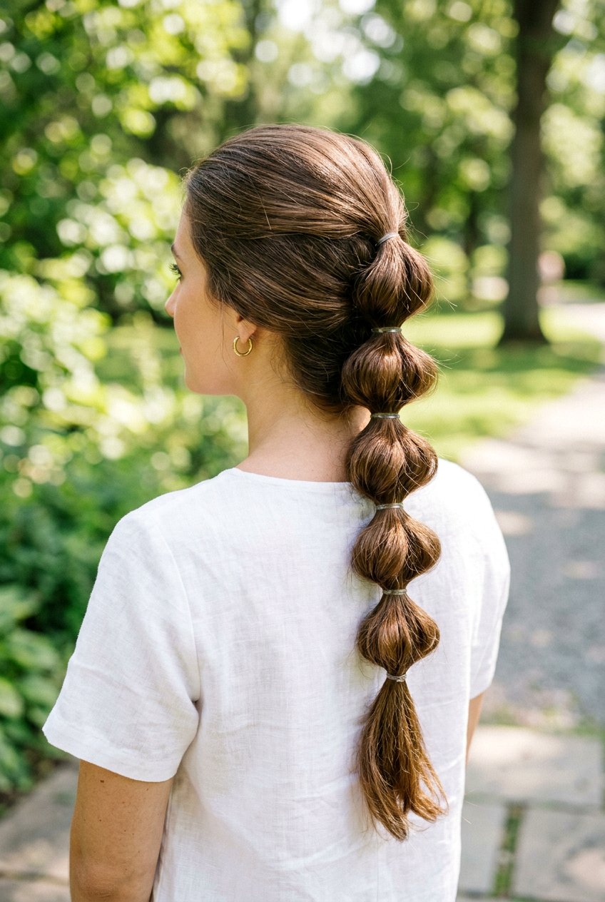 Bubble Braid For Long Hair - 20 easy hairstyles for long hair - 20 easy hairstyles for long hair