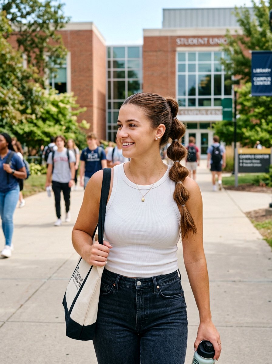 Bubble Braid Hairstyle For College - 20 cute hairstyle for college campus - 20 cute hairstyle for college campus