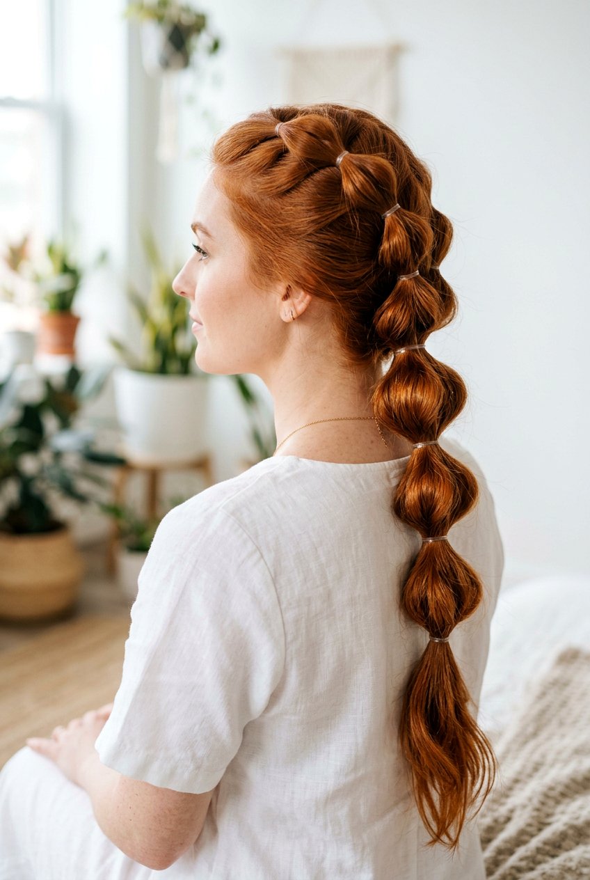 Bubble Braid Long Hair - 20 boho hairstyles for long hair - 20 boho hairstyles for long hair