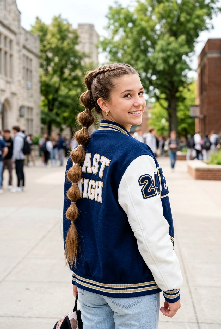 Bubble Braid Long Hair - 20 school hairstyle for teenage girls with long hair - 20 school hairstyle for teenage girls with long hair