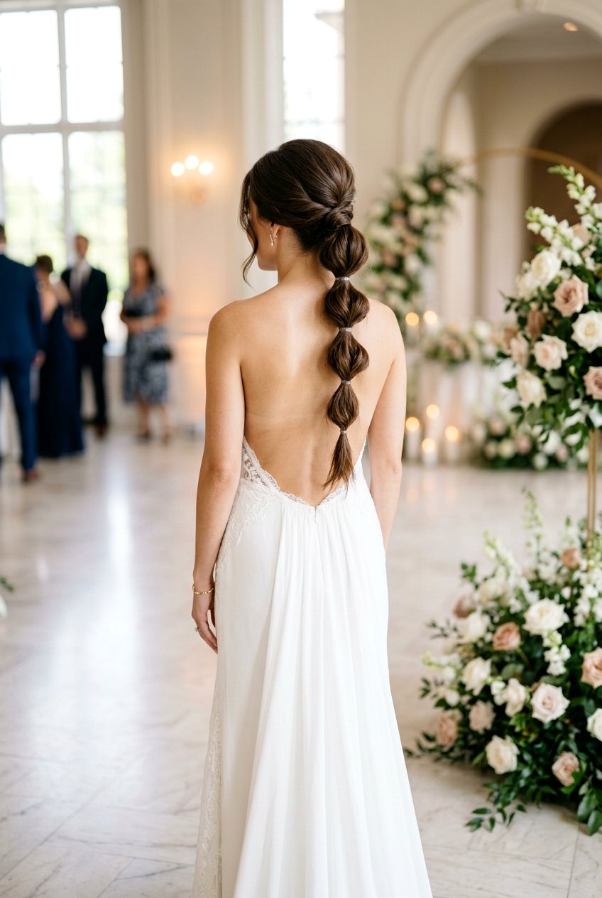 Bubble Braid Low Pony - 20 prom hairstyle with bubble braid - 20 prom hairstyle with bubble braid