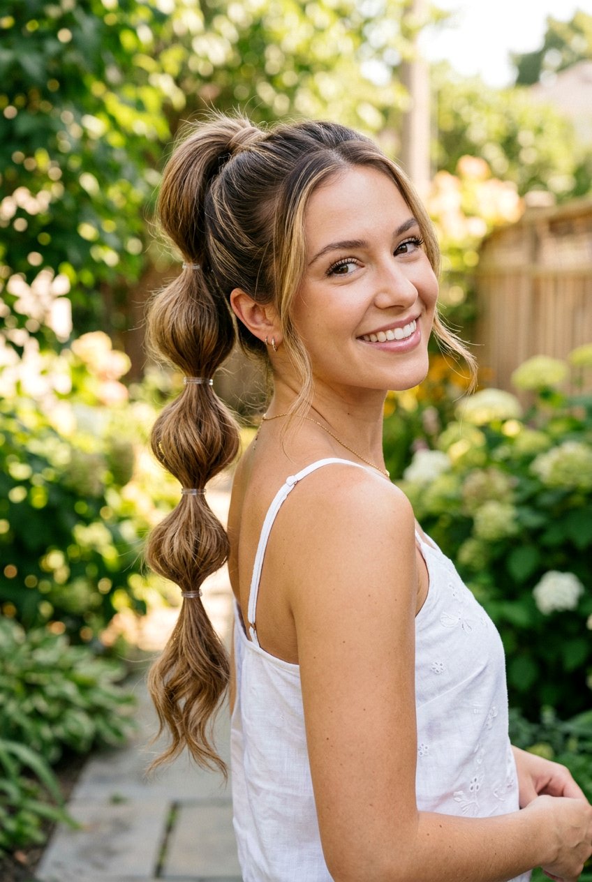 Bubble Braid Ponytail - 20 best heatless hairstyle ideas - 20 best heatless hairstyle ideas