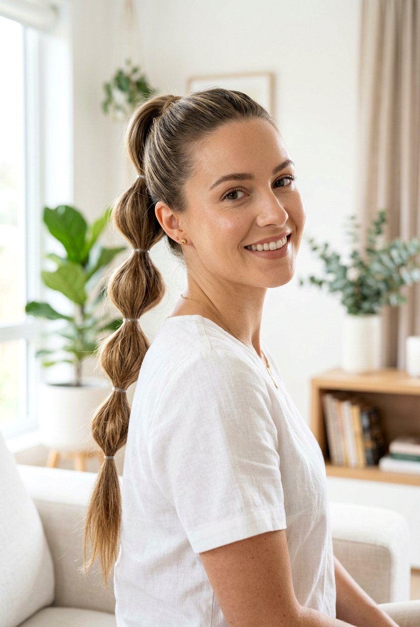 Bubble Braid Ponytail For Party - 20 party ponytail hairstyles - 20 party ponytail hairstyles