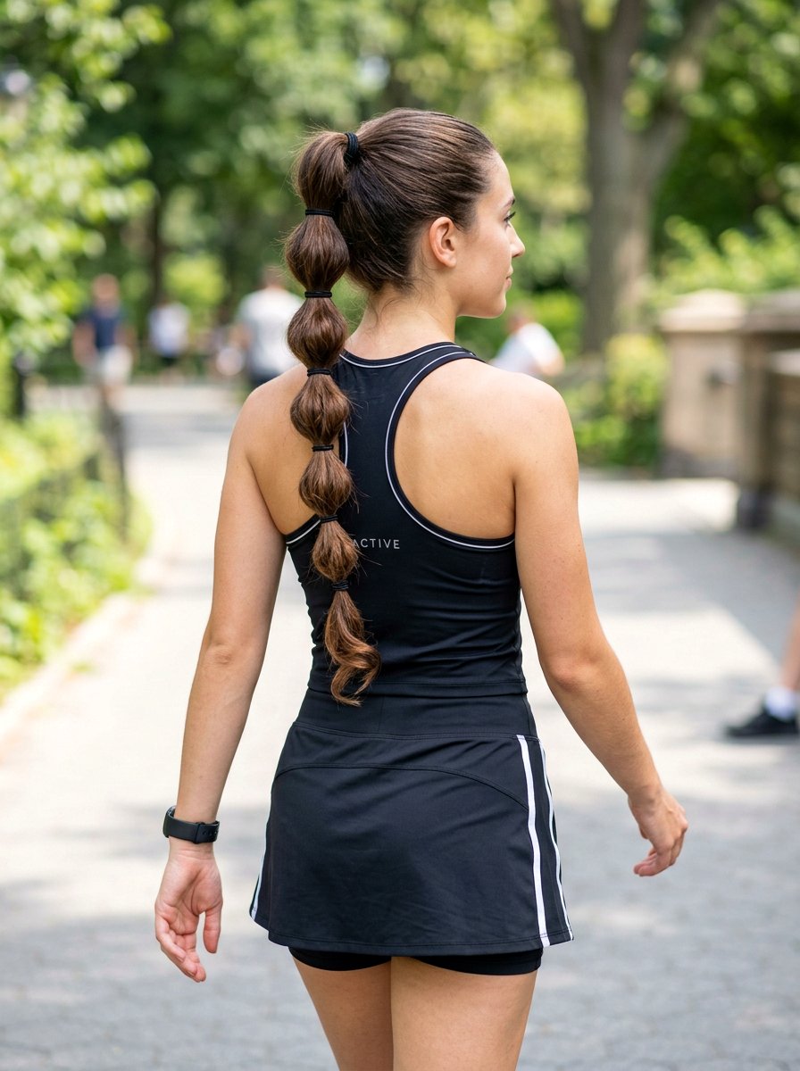 Bubble Braid Ponytail For Pickleball - 20 pickleball hairstyles - 20 pickleball hairstyles