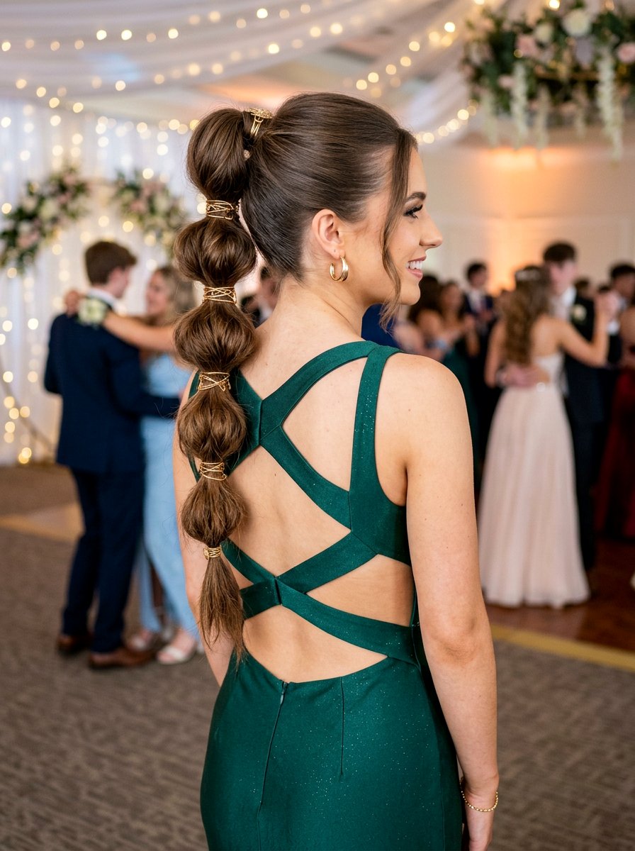 Bubble Braid Ponytail Prom - 20 prom hairstyles for braids - 20 prom hairstyles for braids