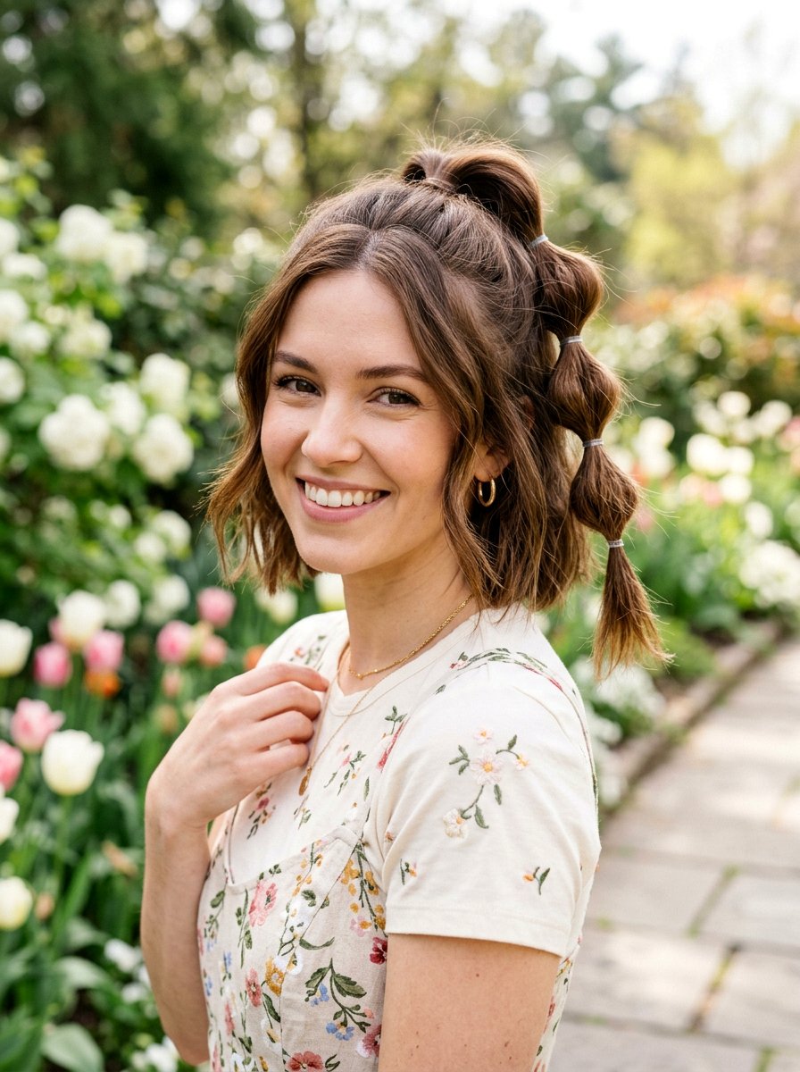 Bubble Braid Short Bob - 20 quick hairstyle for short bob women - 20 quick hairstyle for short bob women