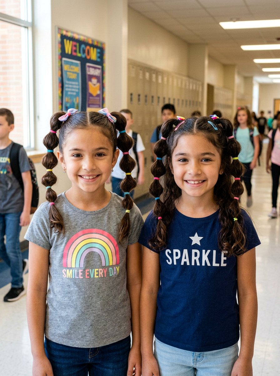 Bubble Braid Space Buns For School - 20 school bubble braid hairstyle - 20 school bubble braid hairstyle