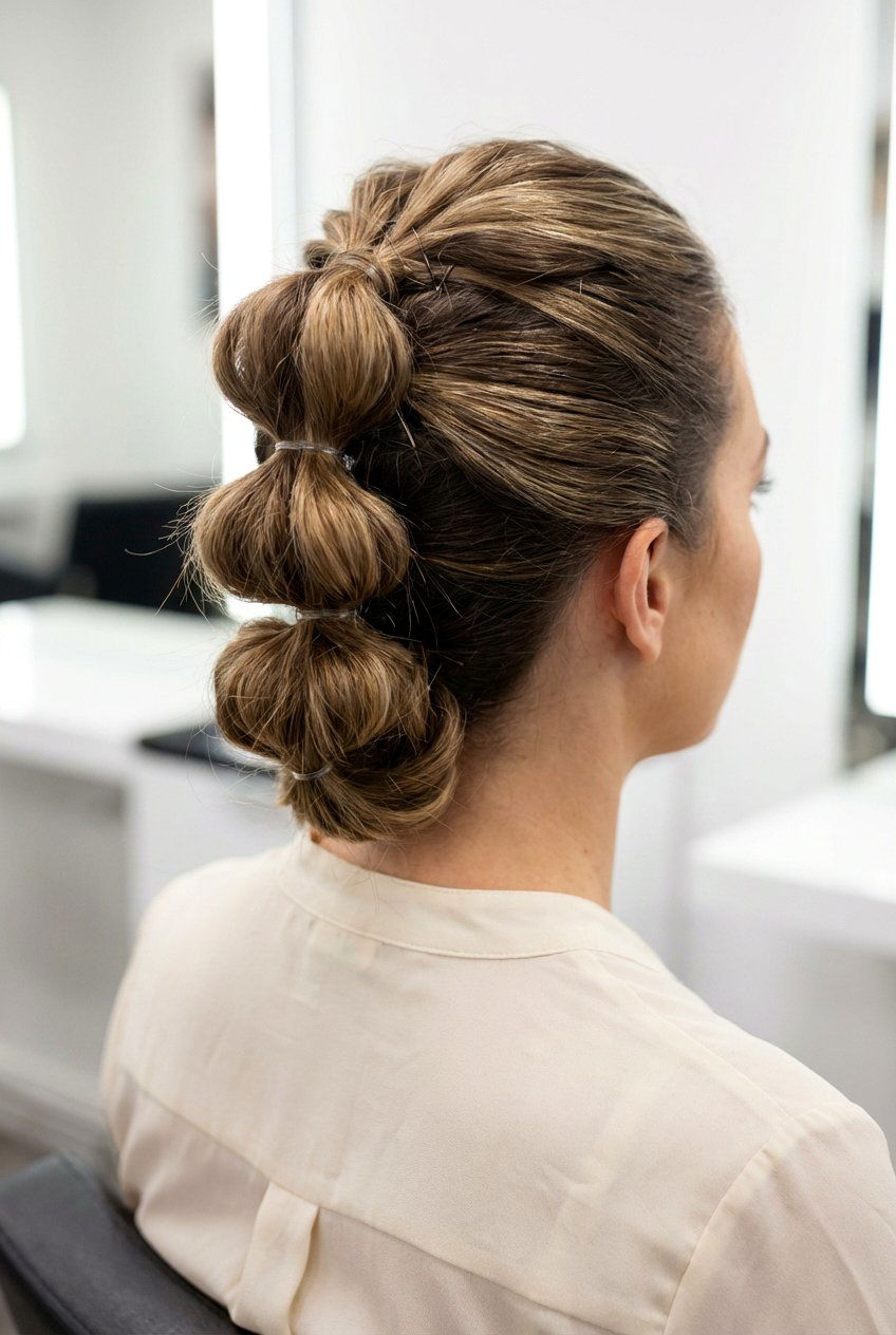 Bubble Braid Updo - 20 bridesmaid updo hairstyles - 20 bridesmaid updo hairstyles