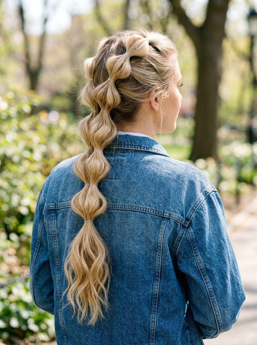 Bubble Braid Volume - 20 overnight braided ponytail waves - 20 overnight braided ponytail waves