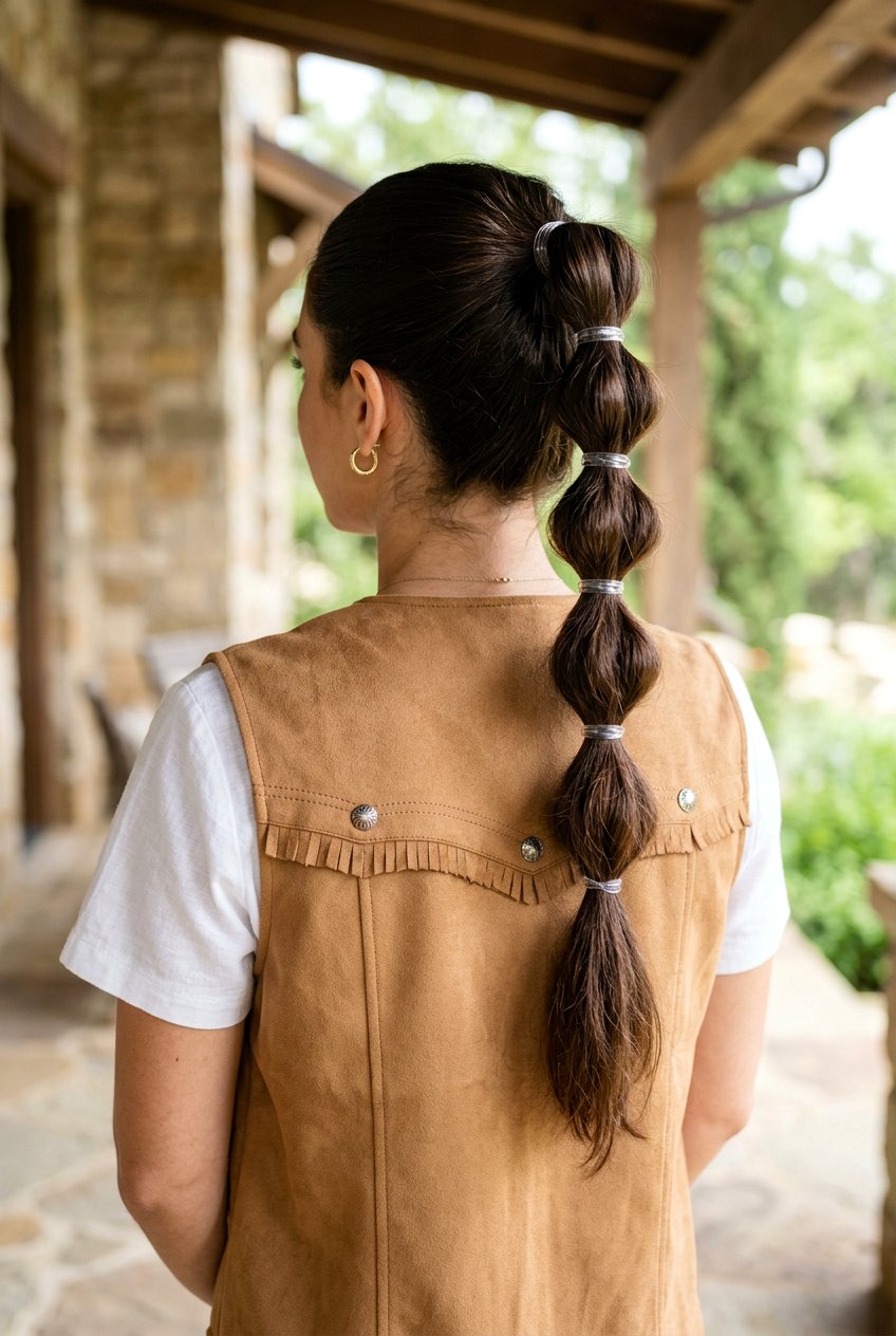 Bubble Braid Western Ponytail - 20 western braid ponytail for women - 20 western braid ponytail for women