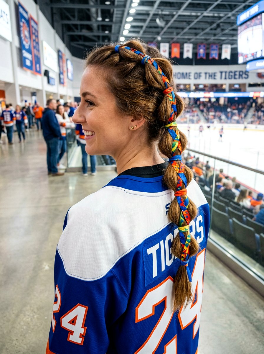 Bubble Braid With Ribbon Weave - 20 volleyball hairstyle with bubble braid - 20 volleyball hairstyle with bubble braid