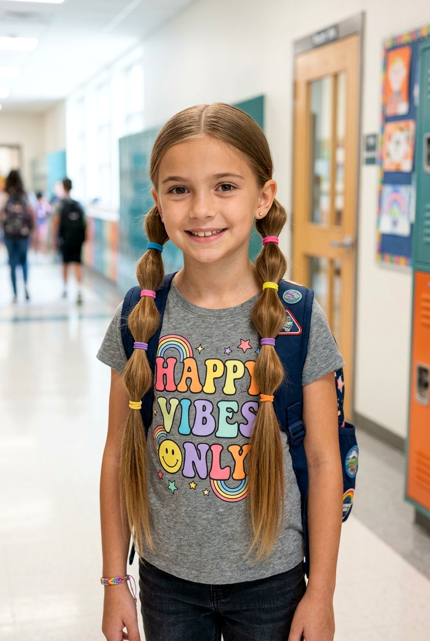 Bubble Braided Pigtails For School - 20 braided pigtails for school - 20 braided pigtails for school
