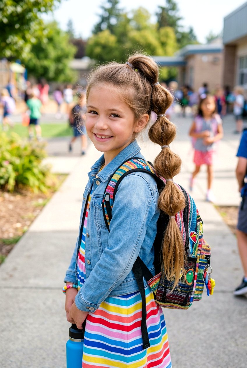 Bubble Braided Ponytail - 20 back to school braided ponytail - 20 back to school braided ponytail