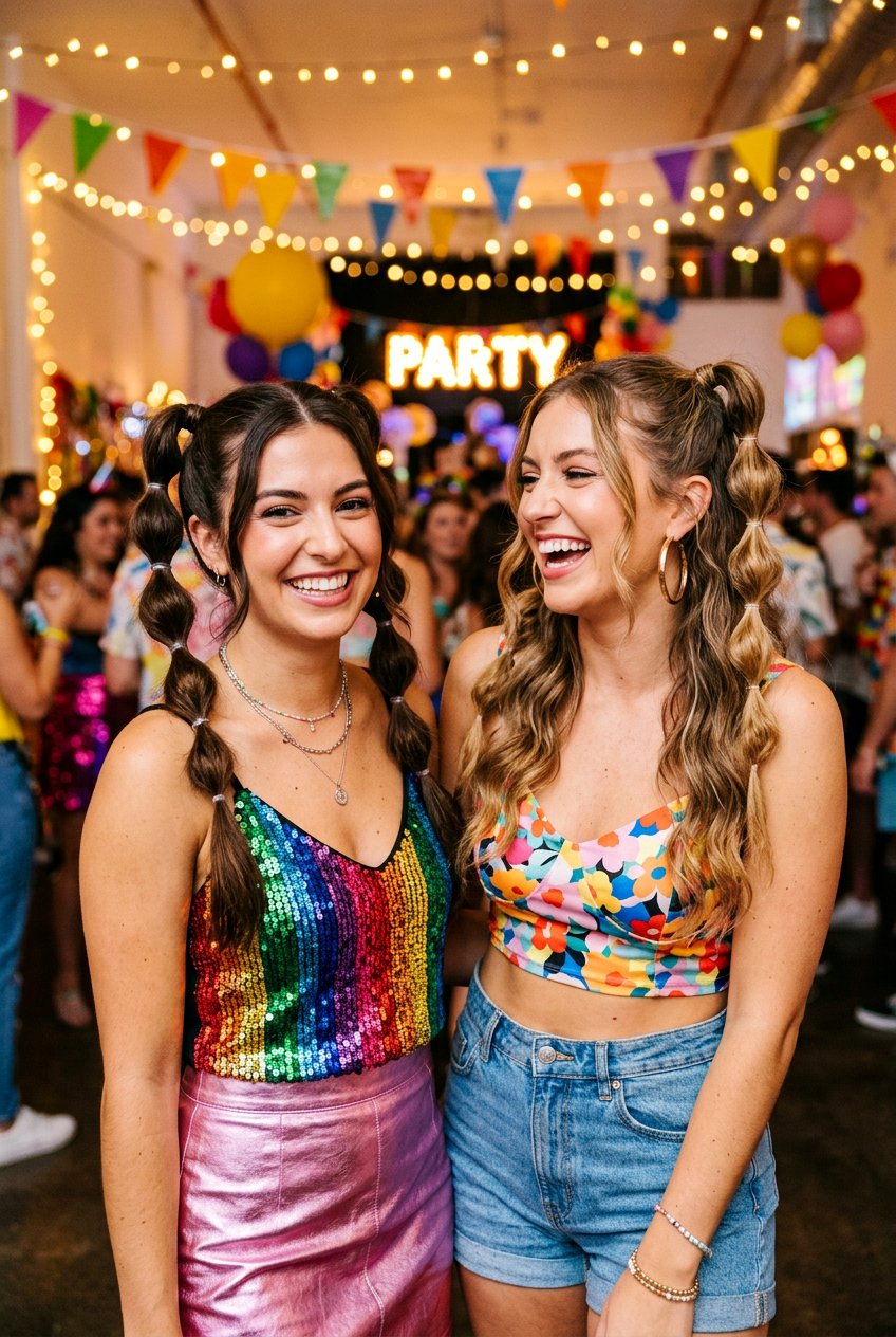 Bubble Braids - 20 braided hairstyle for birthday party - 20 braided hairstyle for birthday party