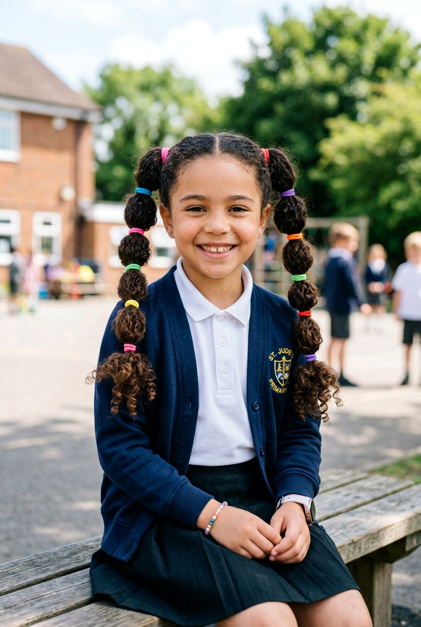 Bubble Braids - 20 easy curly hairstyles for little girls - 20 easy curly hairstyles for little girls