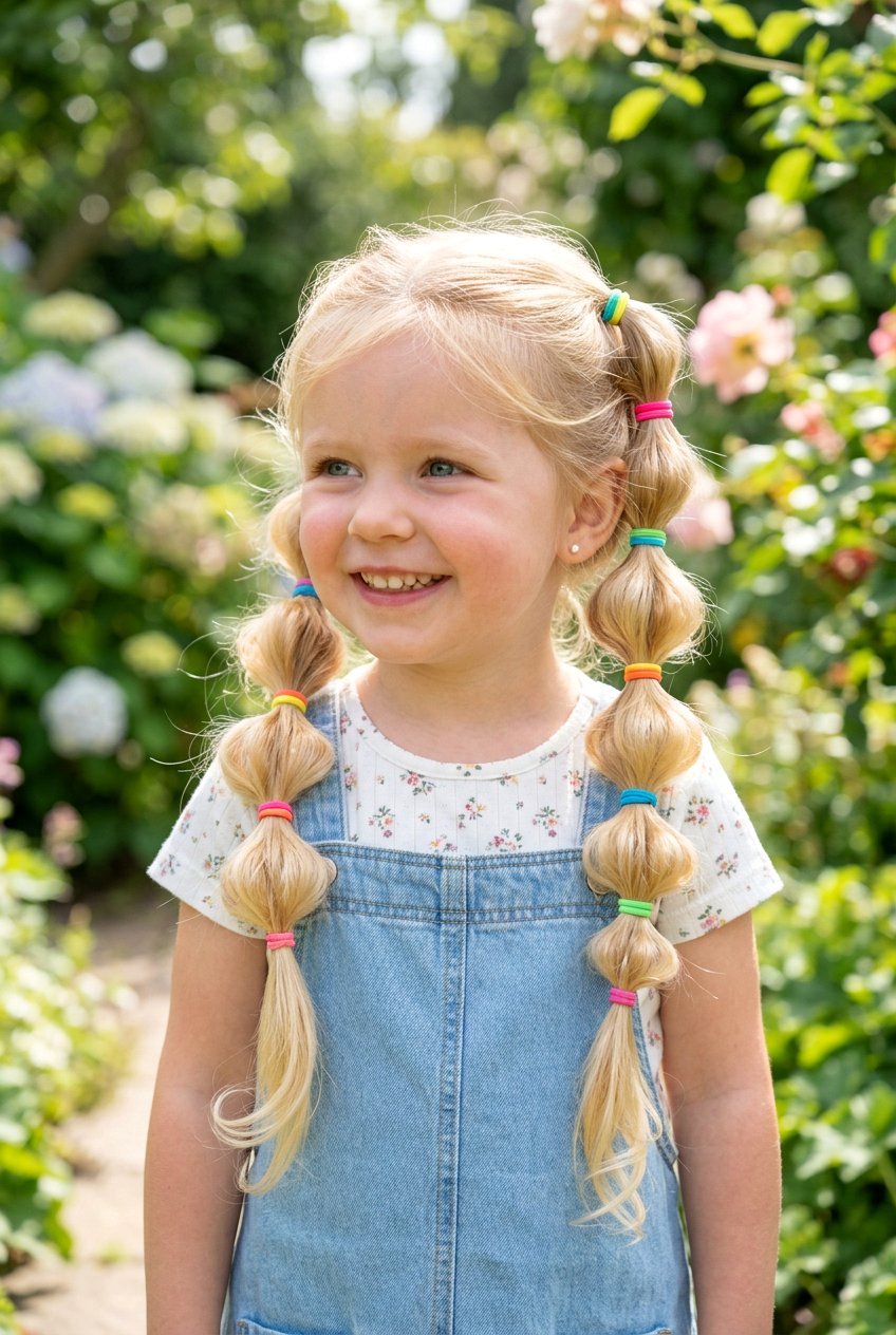 Bubble Braids - 20 toddler girl hairstyles - 20 toddler girl hairstyles