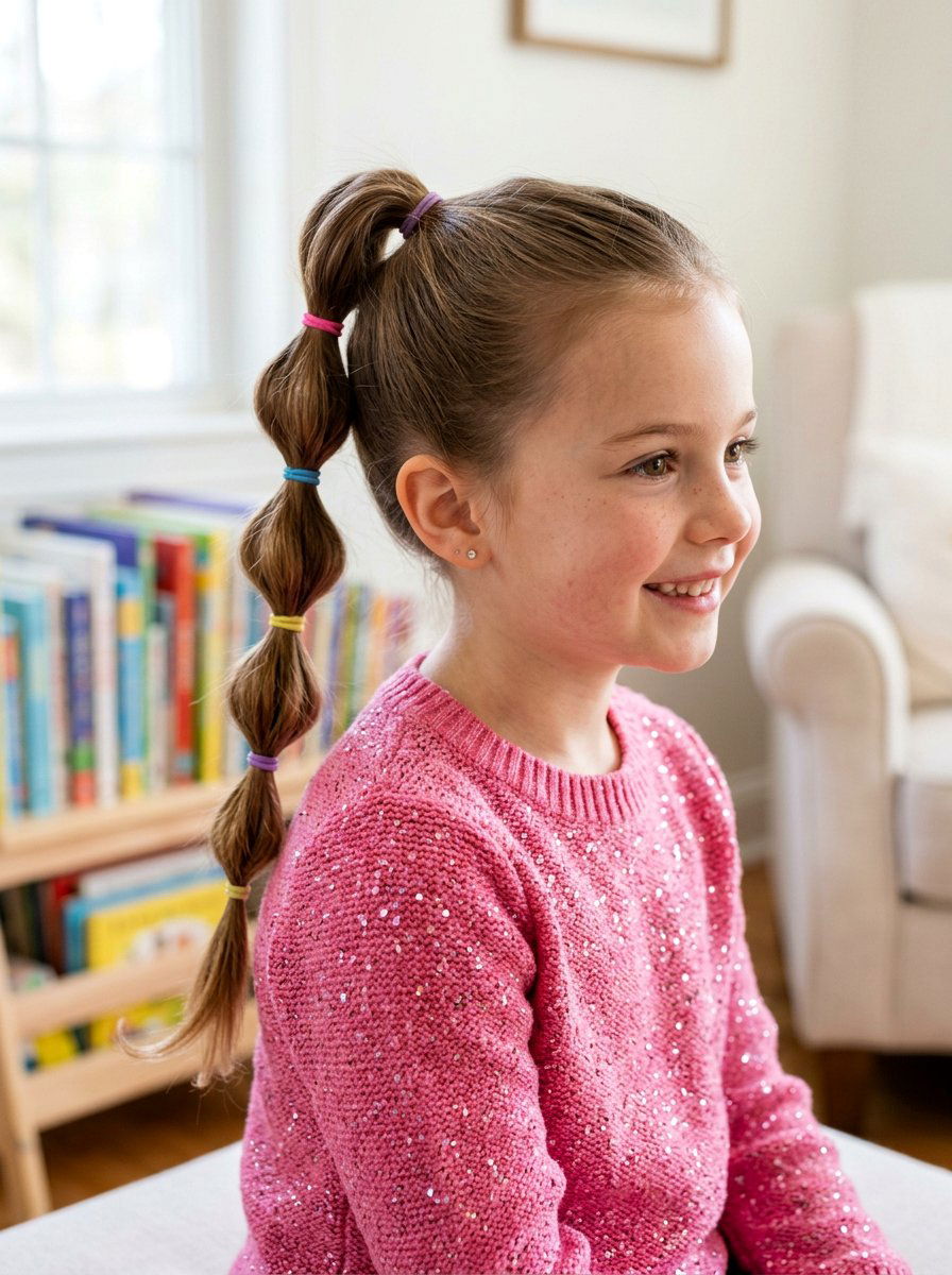 Bubble Braids For Girls - 20 quick natural hairstyles for kids - 20 quick natural hairstyles for kids