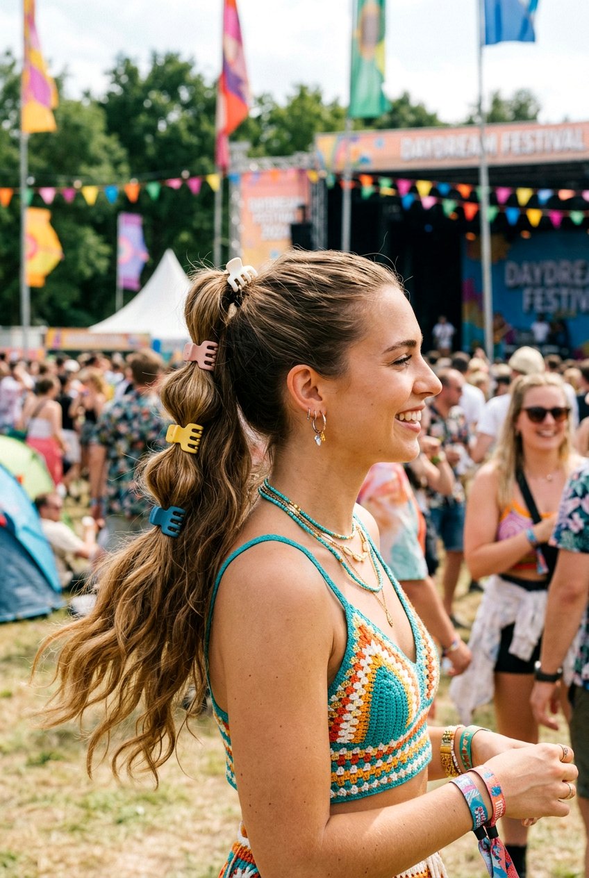 Bubble Claw Clip Ponytail - 20 claw clip ponytail hairstyle - 20 claw clip ponytail hairstyle