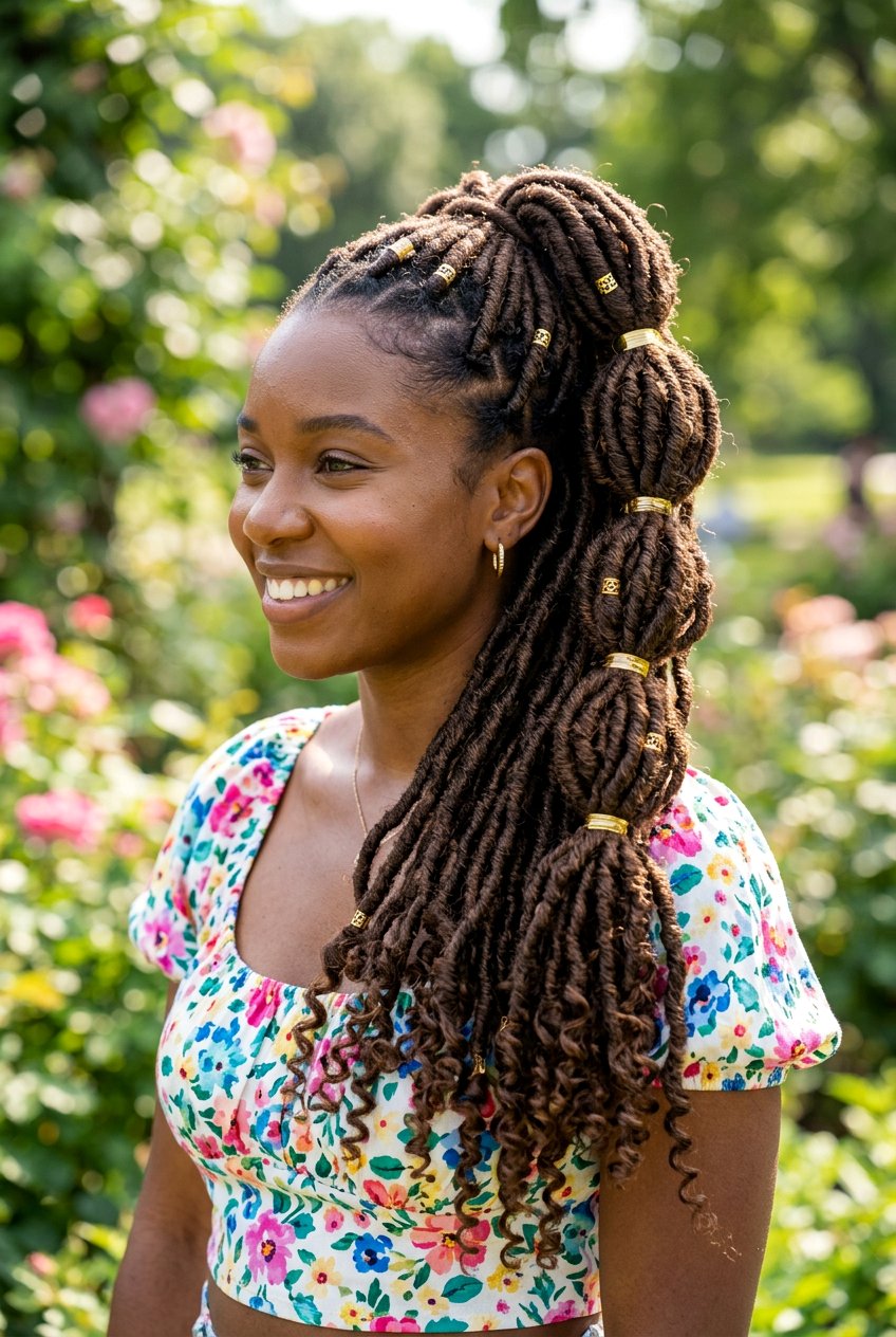 Bubble Faux Loc Ponytail - 20 faux loc ponytail hairstyles - 20 faux loc ponytail hairstyles