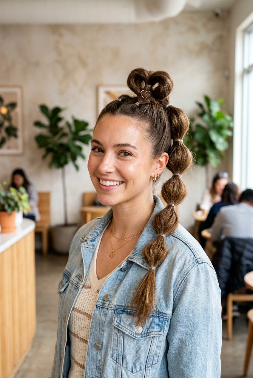 Bubble Heart Ponytail - 20 heart ponytail hairstyle - 20 heart ponytail hairstyle