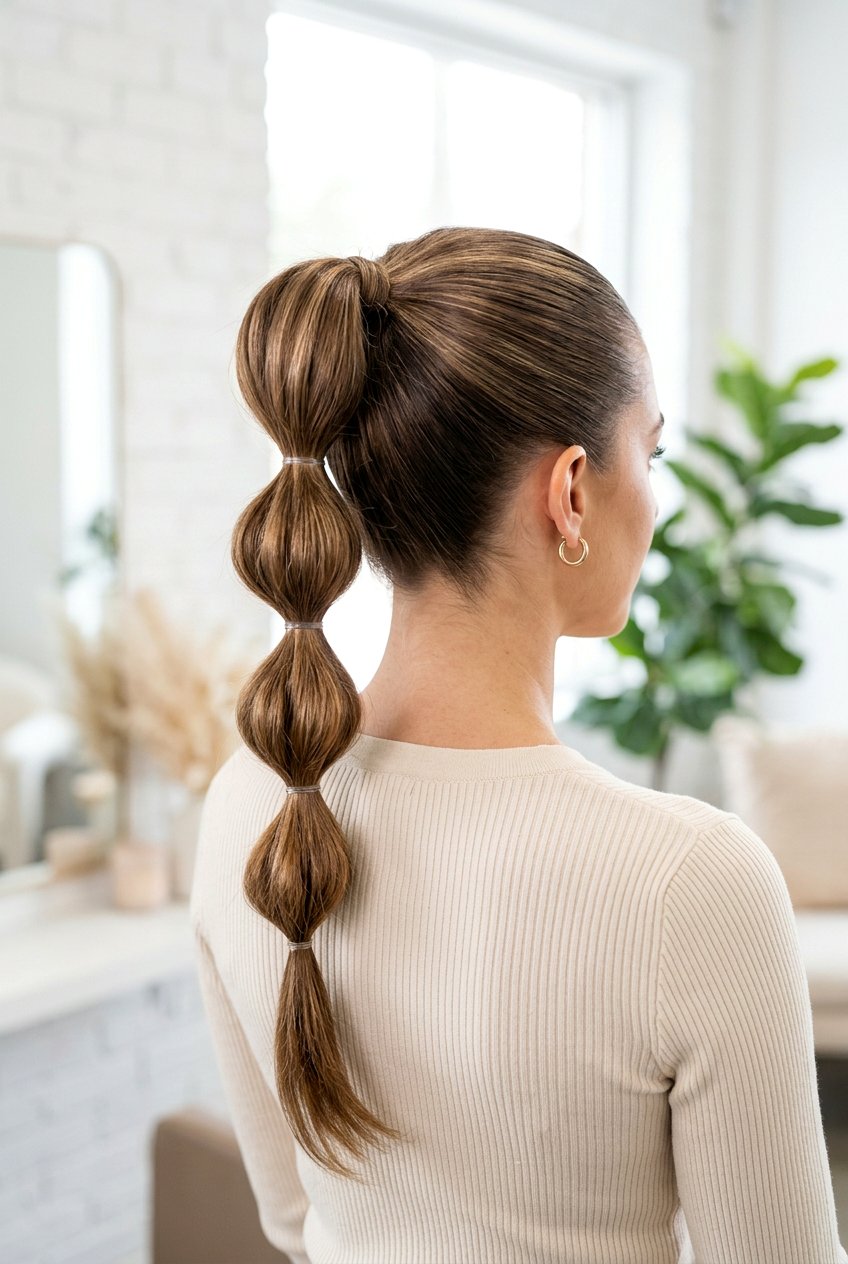 Bubble High Ponytail - 20 high ponytail hairstyles - 20 high ponytail hairstyles