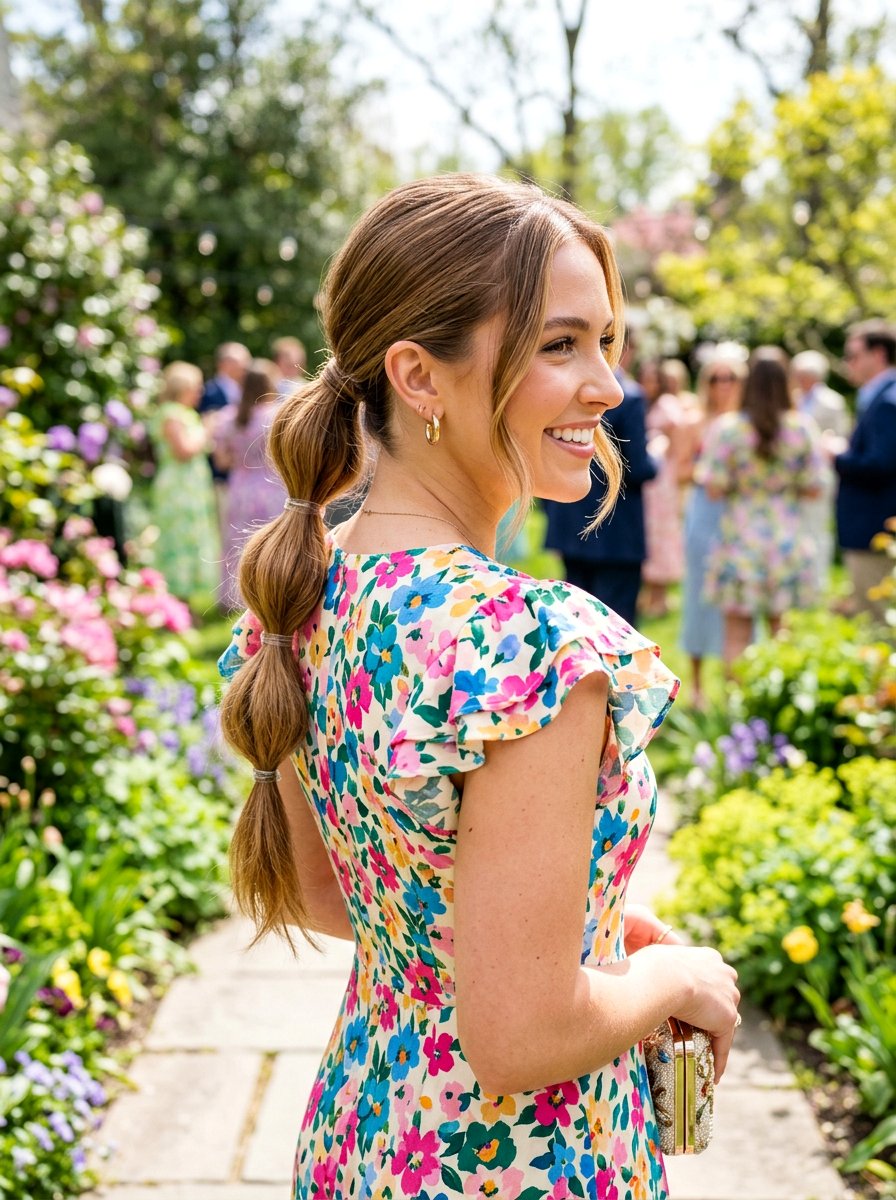 Bubble Low Ponytail - 20 classy low ponytail hairstyle ideas - 20 classy low ponytail hairstyle ideas