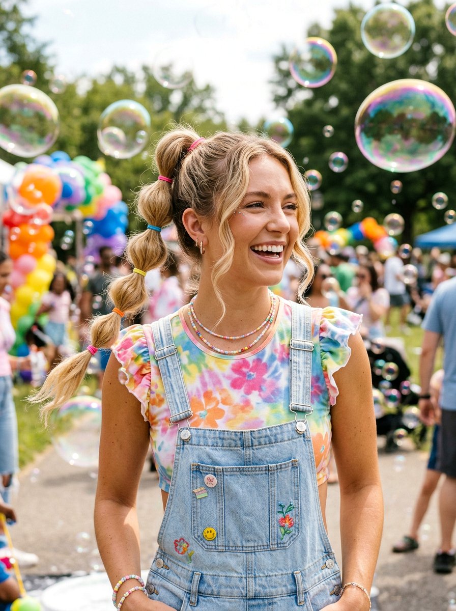 Bubble Party Ponytail With Face Framing Pieces - 20 party ponytail with face framing pieces - 20 party ponytail with face framing pieces