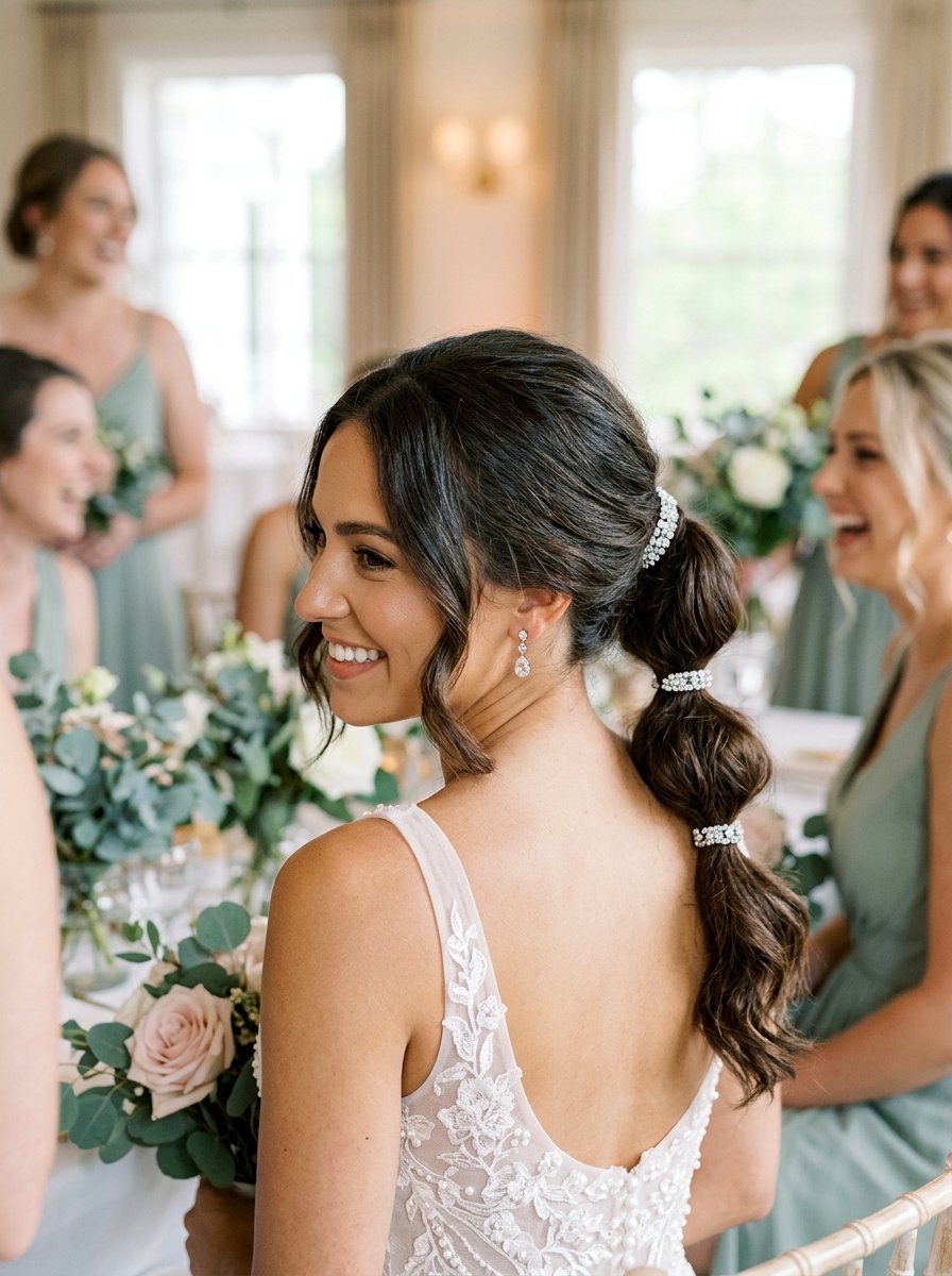 20 Beautiful Wedding Hairstyles for Shoulder Length Hair