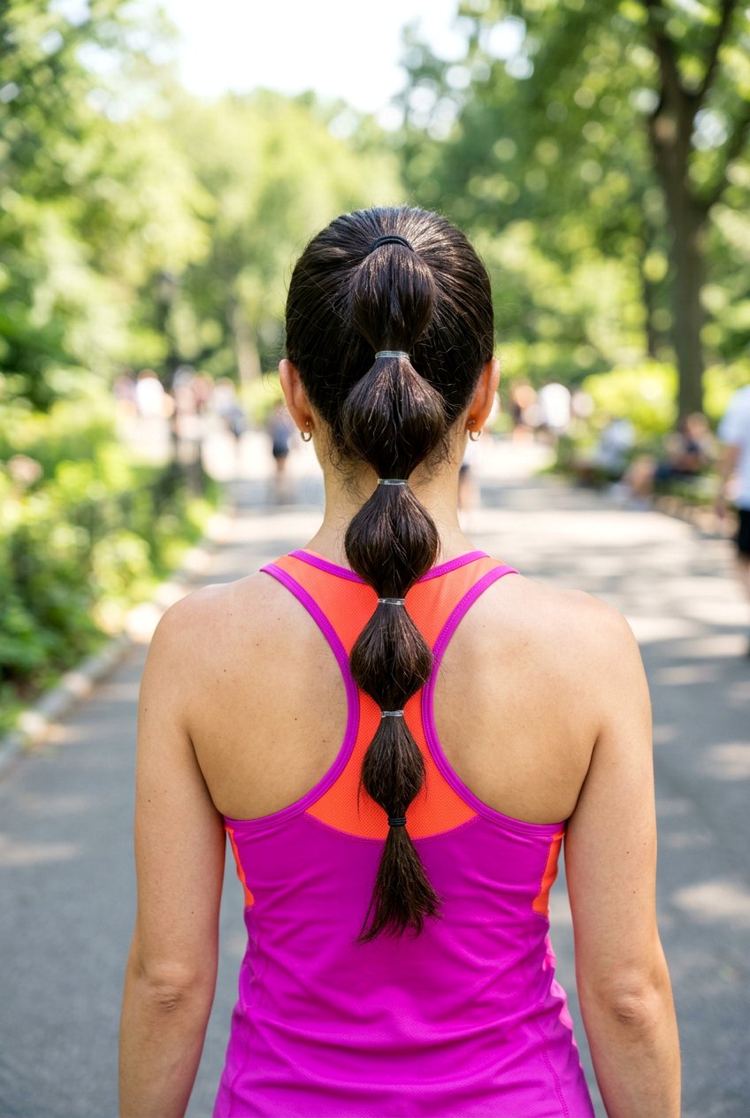 Bubble Ponytail - 20 natural hairstyle for college girls - 20 natural hairstyle for college girls
